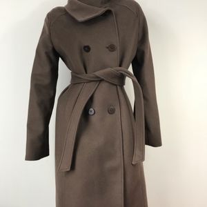 Kenneth Cole brown wool coat size 10